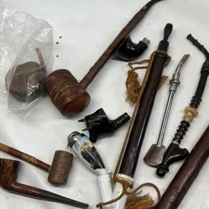 Antique Tobacco Estate Pipe lot Porcelain etc