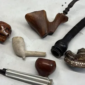 Antique Tobacco Pipe Lot Skull etc Kirsten