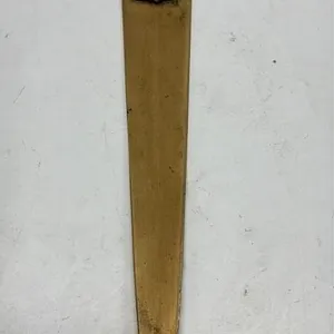 Antique Brass Enamel Badge Dealer Letter Opener