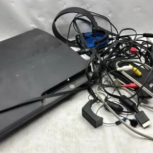 Sony PlayStation 3 PS3 console & cables
