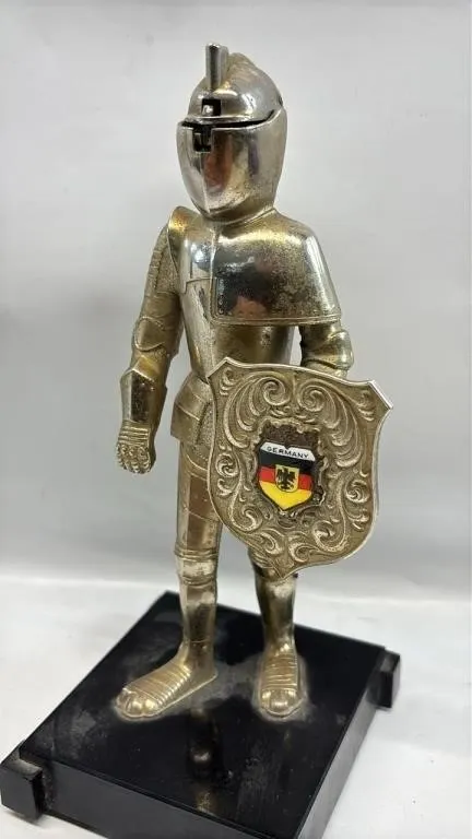 Vintage German Steel Table Cigar Lighter Knight