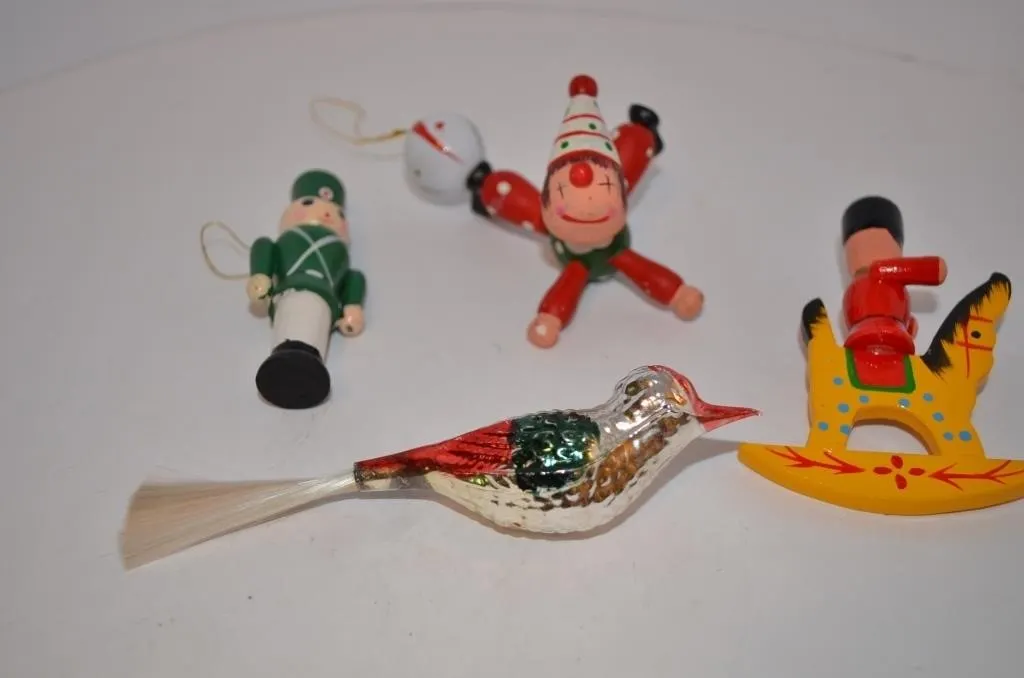 Vintage wooden and mercury glass Christmas tree