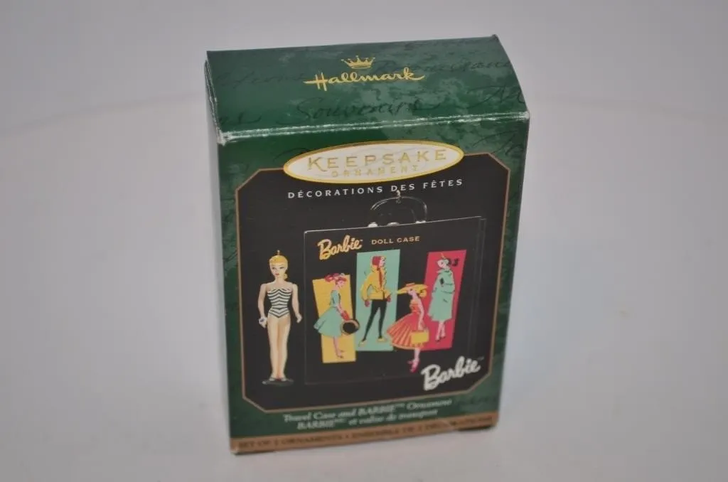 Hallmark Barbie Christmas Ornament Set Vintage