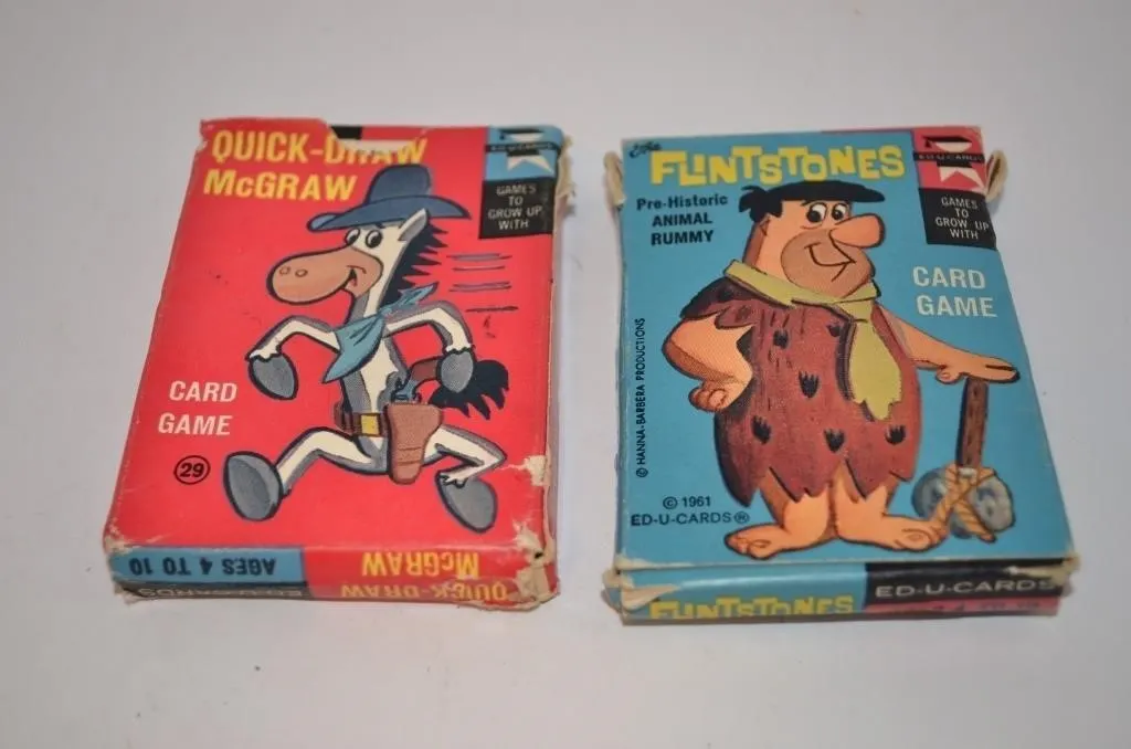 Vintage Hanna-Barbera card games manufactured by