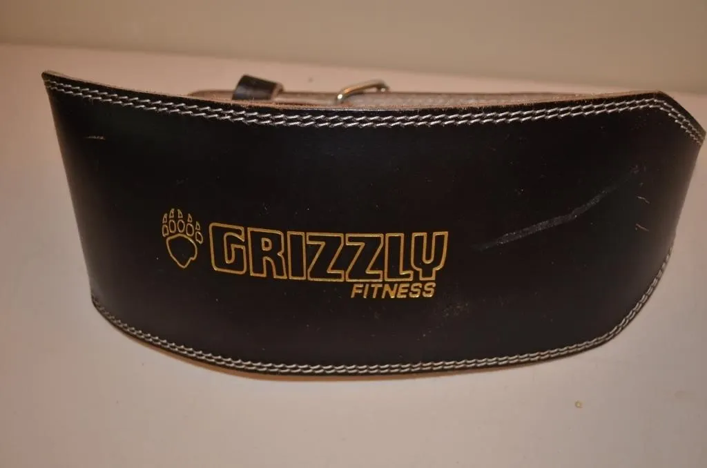 Black Grizzly Fitness Padded Leather Pro Weight