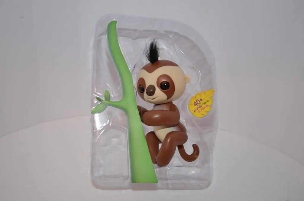 WowWee Fingerlings Interactive Baby Sloth named