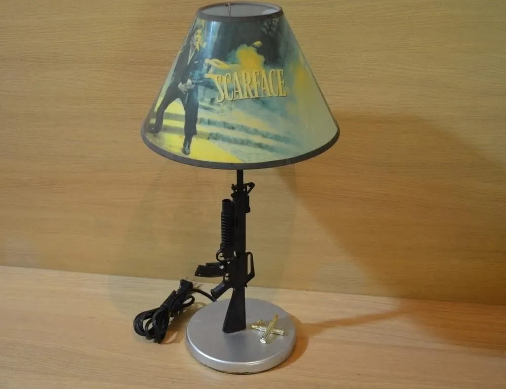 Scarface M16 Machine Gun Table Lamp featuring