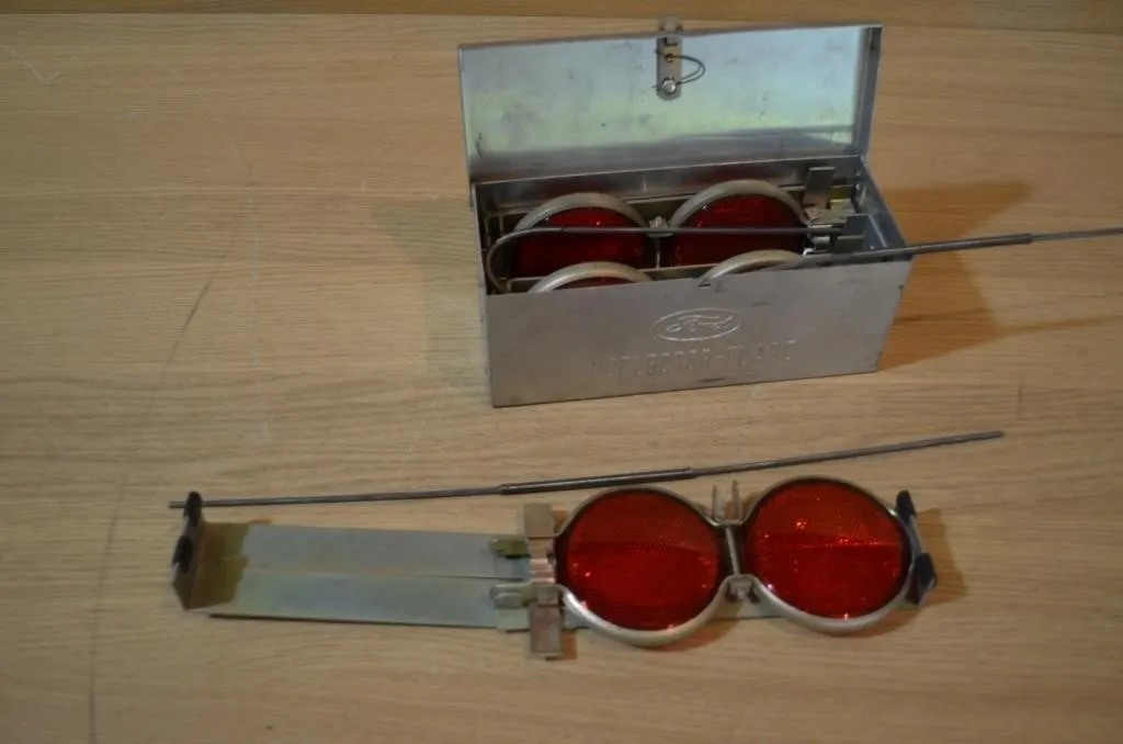 vintage Ford emergency roadside reflector flare