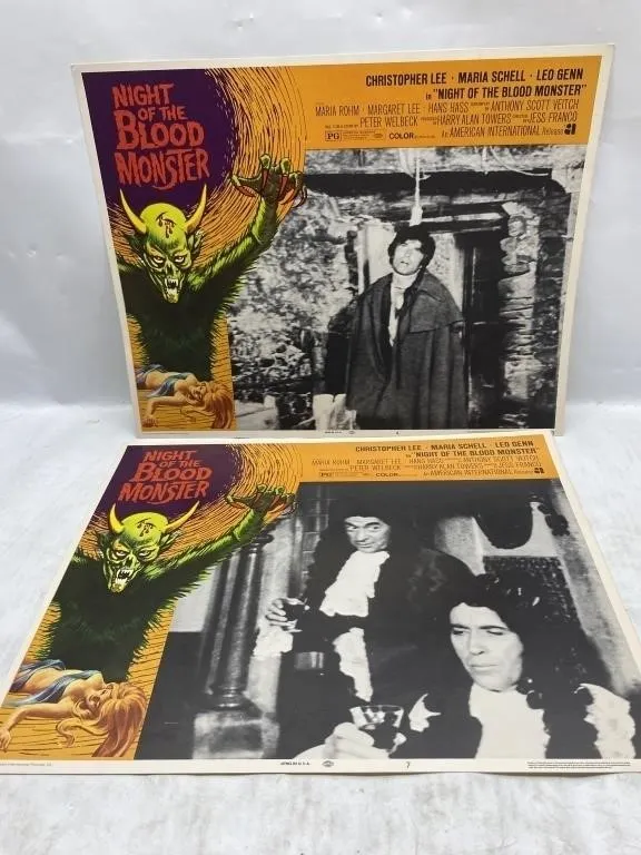 Night of the Blood Monster Lobby Cards (2)
