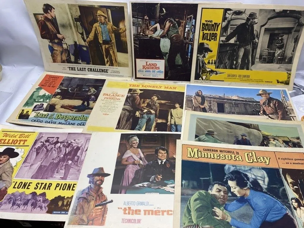 Western Movie Lobby Cards, Group of 11+