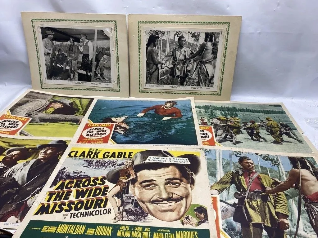 Across the Wide Missouri lobby cards & photos,
