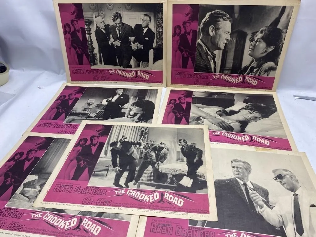 The Crooked Road 1964 Lobby Card Set