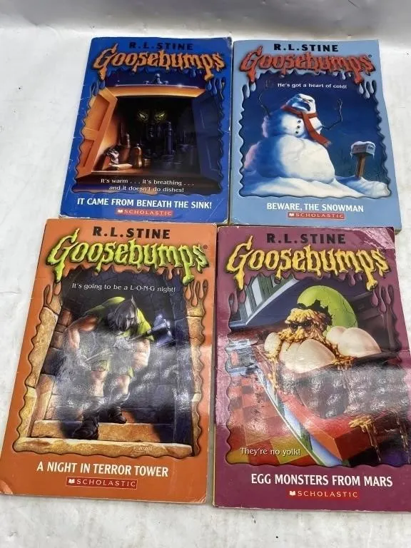 Goosebumps Paperback Books by R.L. Stine (4)