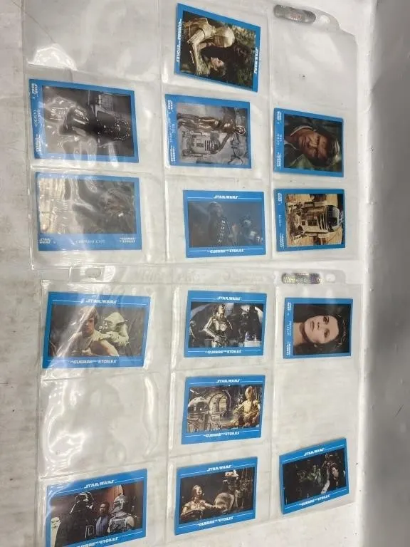 Star Wars 'La Guerre des Etoiles' trading card lot