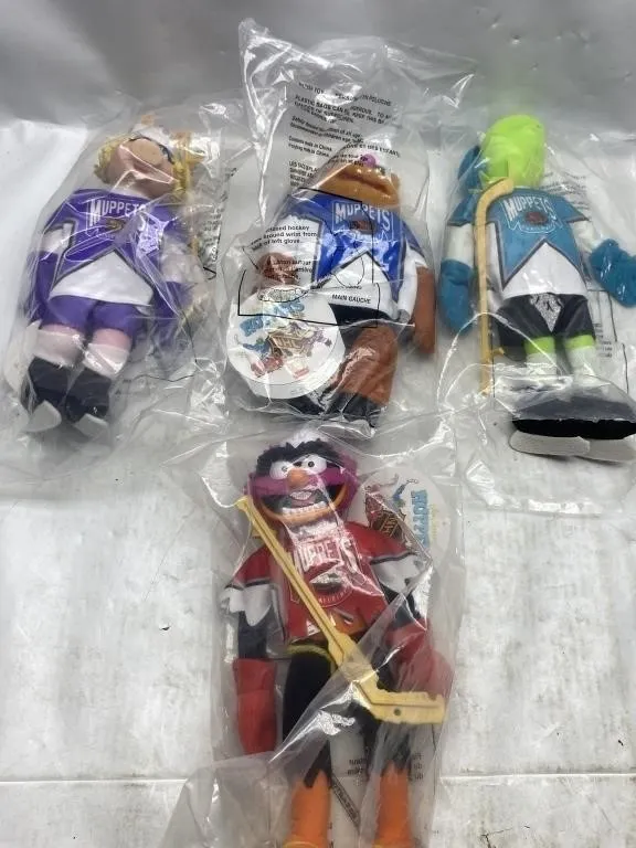 McDonald's Muppets NHL Plush Toys, Set of 4