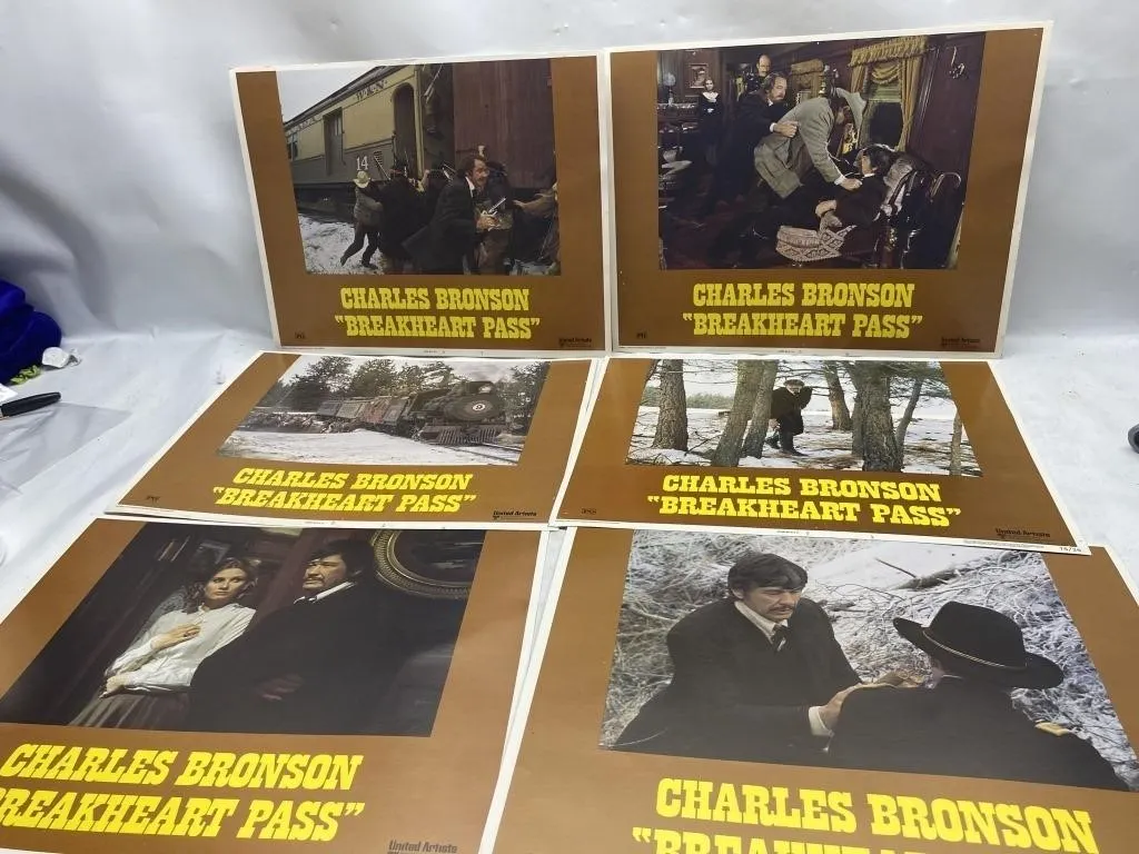 Charles Bronson "Breakheart Pass" lobby cards, s