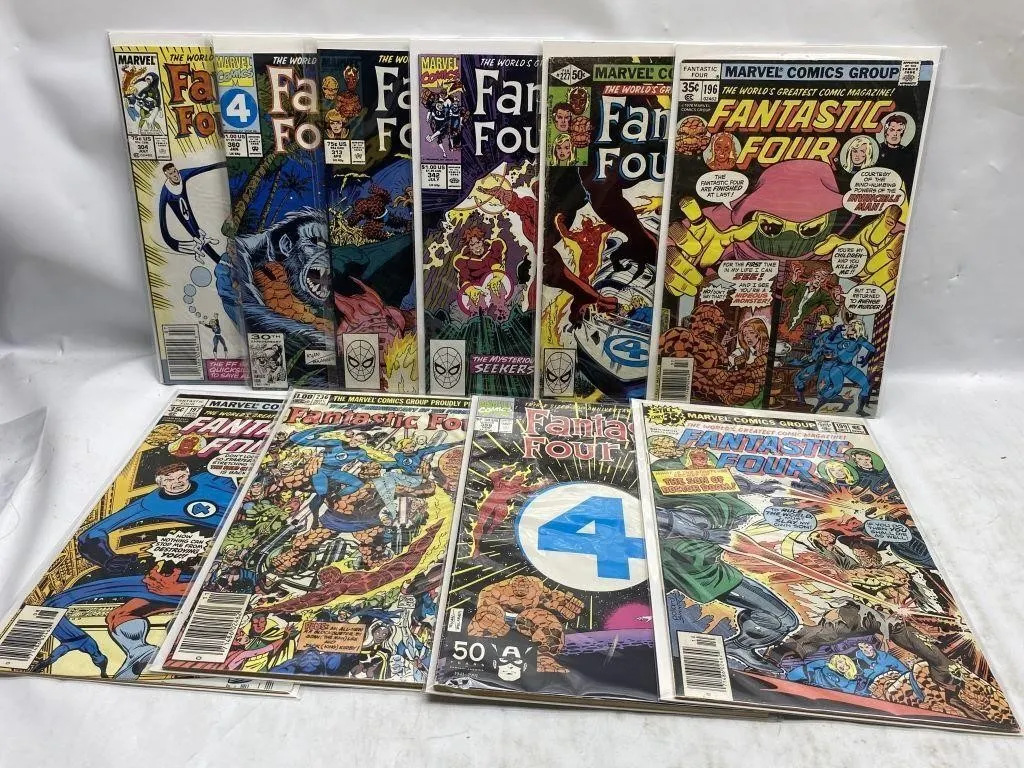Fantastic Four Marvel Comics Lot (10 Issues)