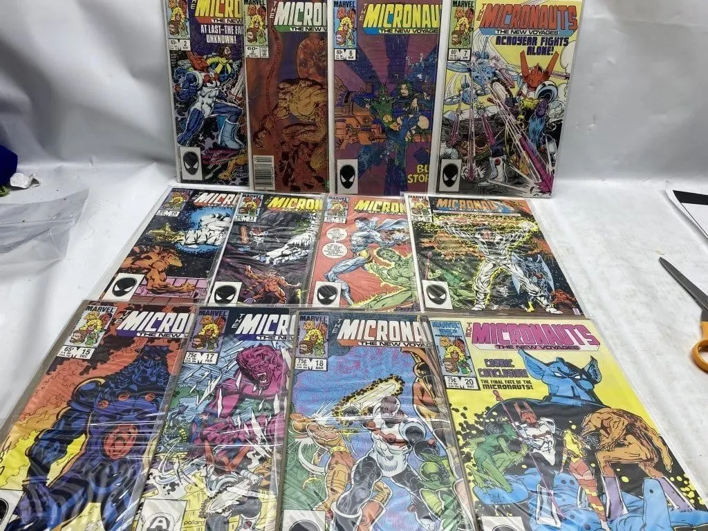 Micronauts The New Voyages Comic Lot (12 issues)