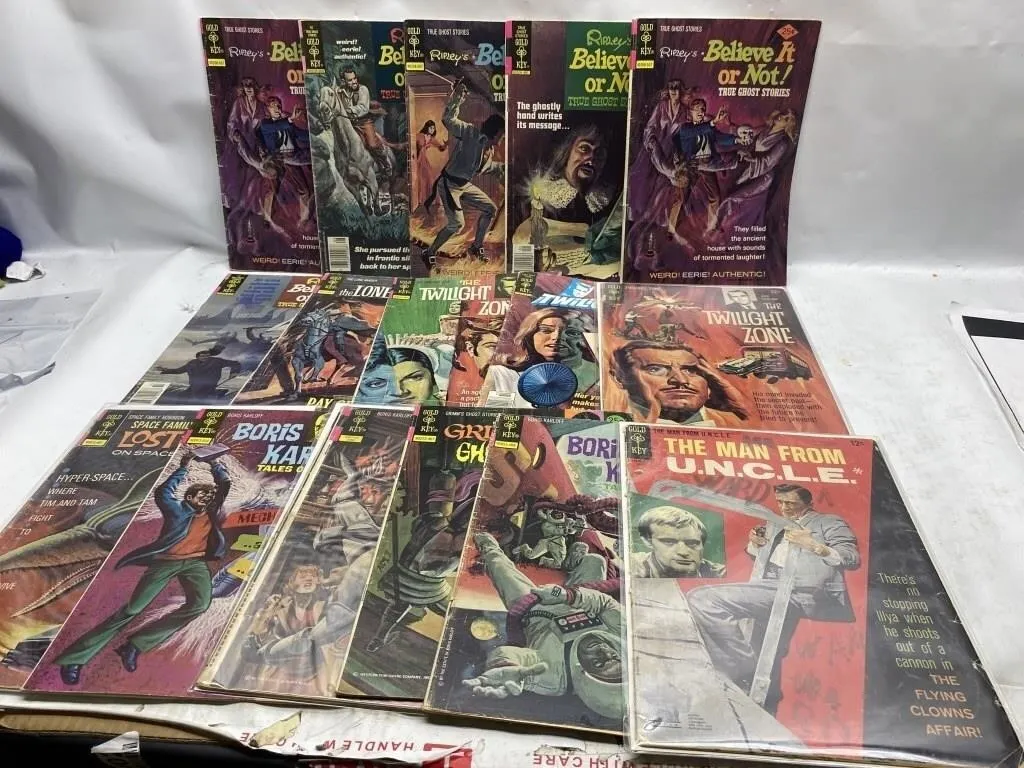 Gold Key comics lot: Twilight Zone, Boris Karloff,