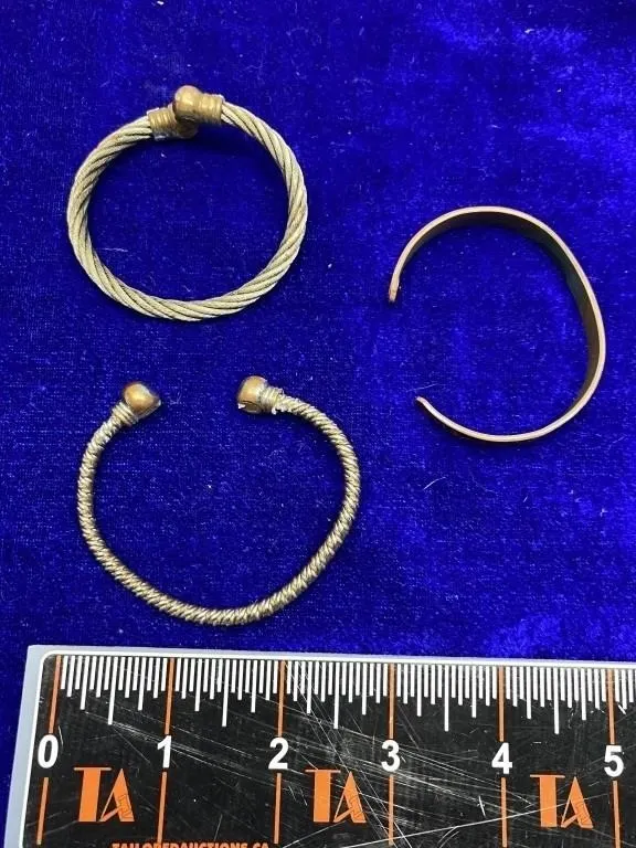 Lot of Twisted Cuff Bangle Bracelets