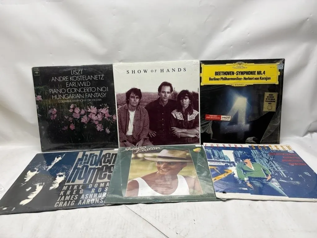 Vinyl Record LP Lot - Classical, Rock & Country