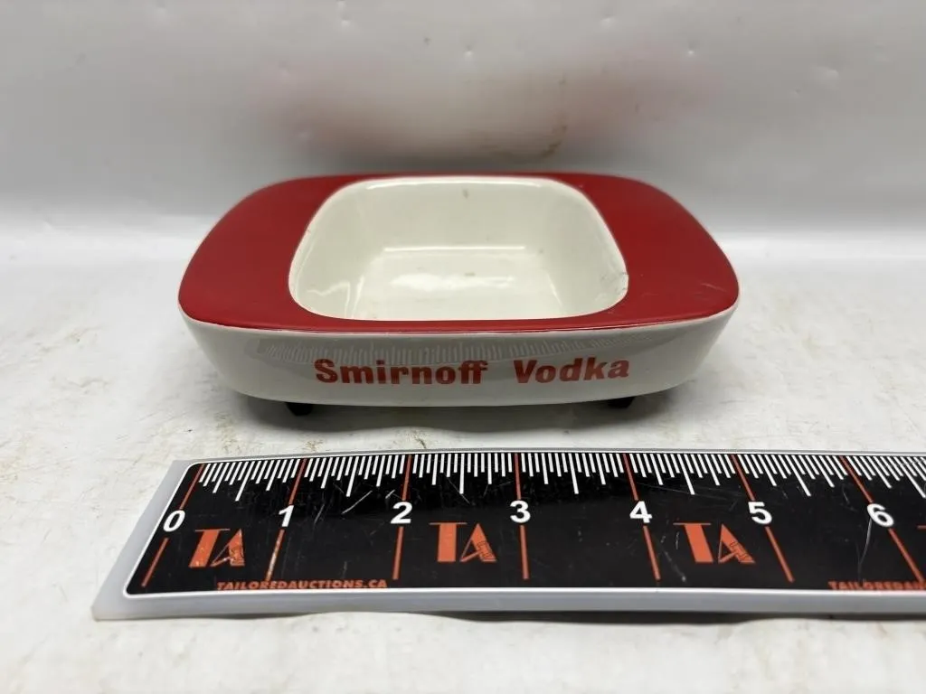 Smirnoff Vodka Bristol Pottery Ashtray