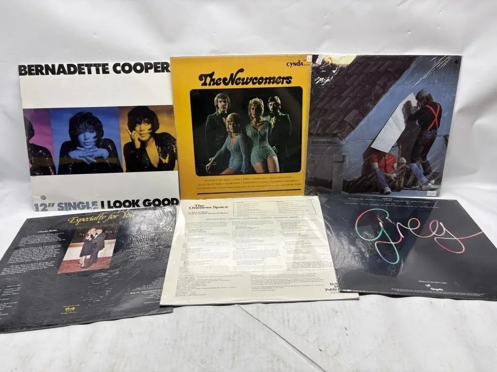 Vinyl LP Lot: Bernadette Cooper, Newcomers, Greg
