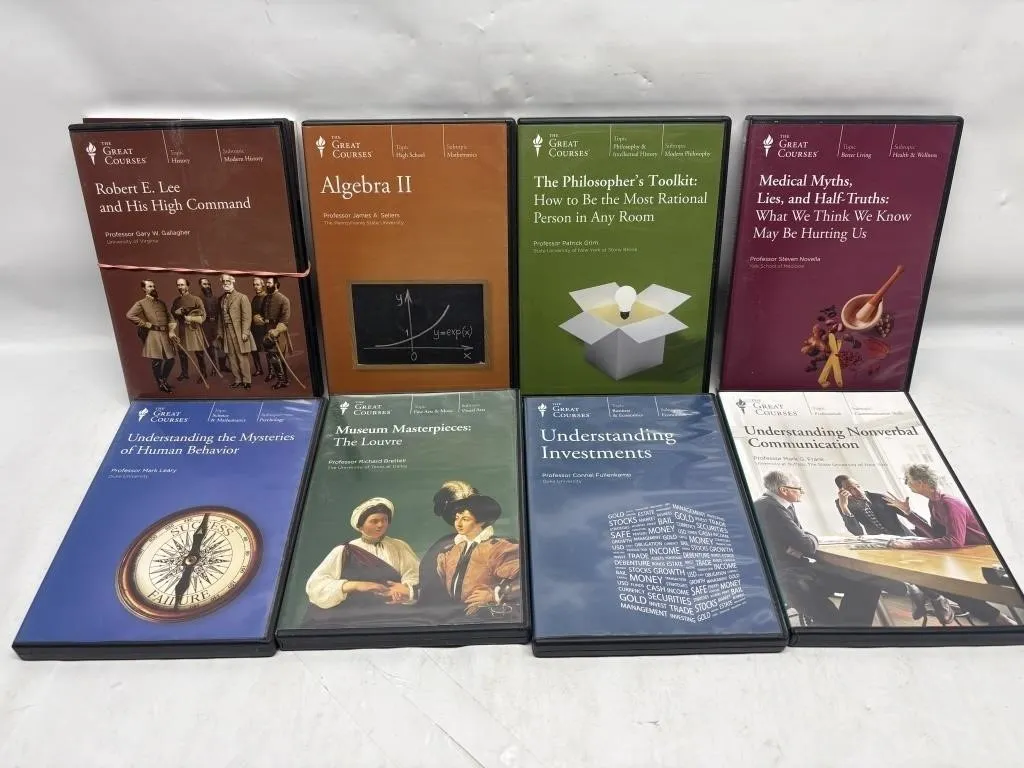 Great Courses DVD Set, 8 Titles