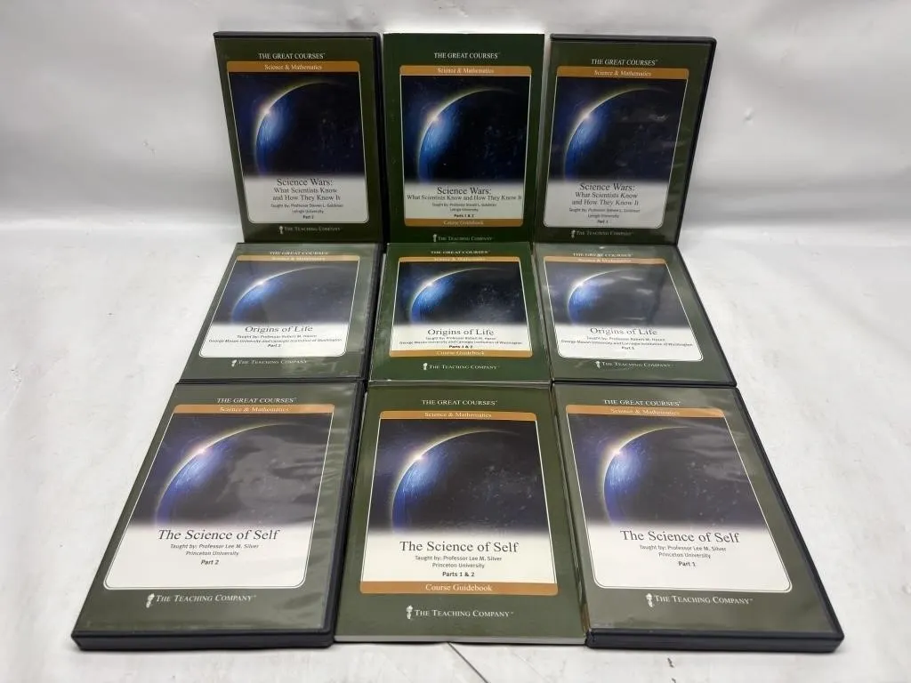 Great Courses DVD Lot: Science Wars, Origins, Self