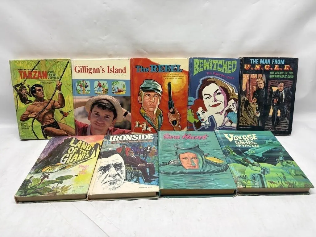 Vintage TV Show Tie-In Hardcover Book Lot (9