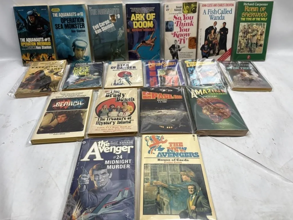 Vintage TV/Sci-Fi Tie-in Paperback Book Collection