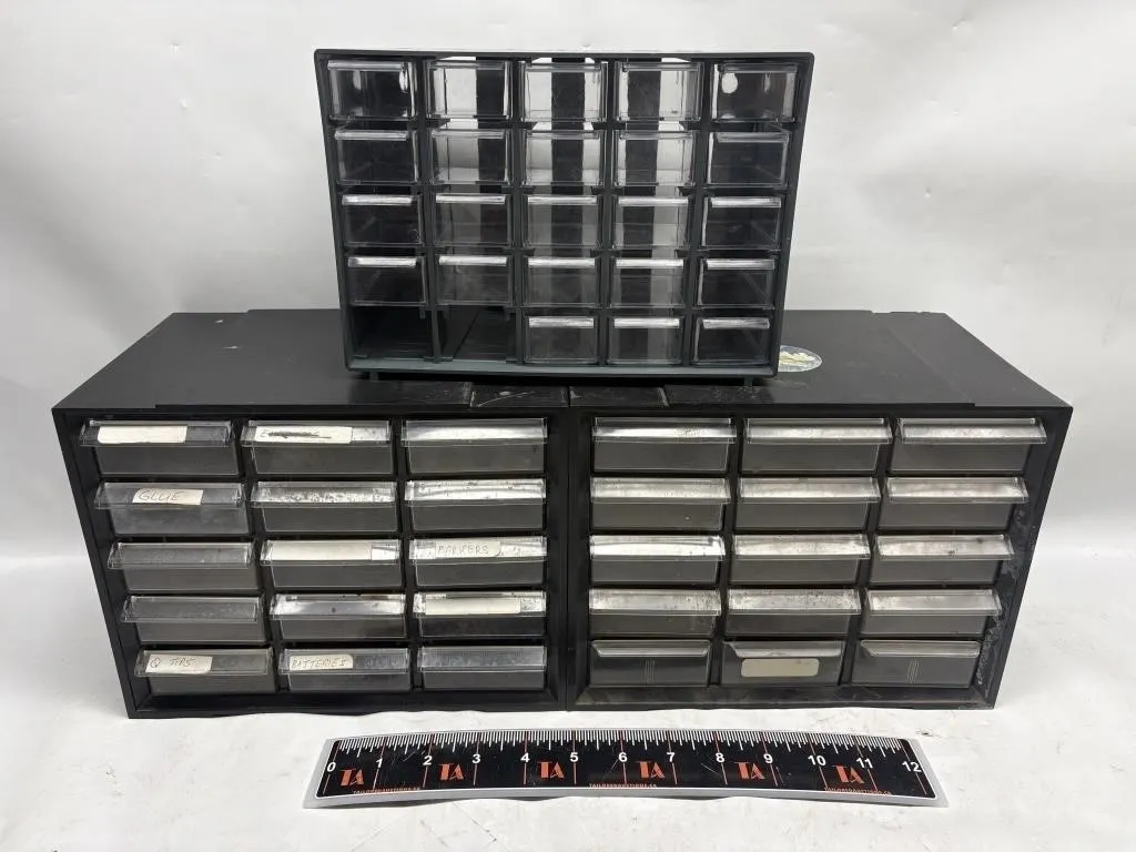 Small Parts Storage Bins/Organizers, Set of 3
