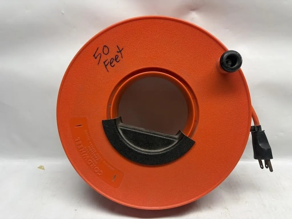 Cordwheel Model 600 Electric Cord Reel, 50ft