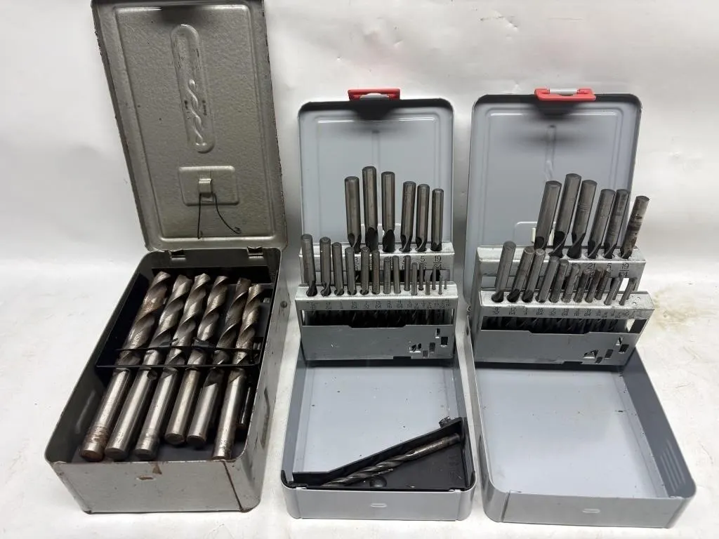 Machinist Drill Bit Index Sets, Lot of 3