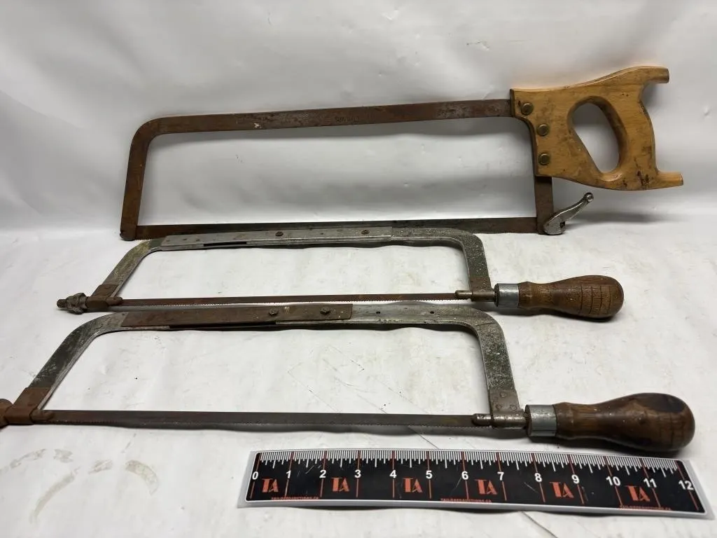 Vintage Butcher/Meat Saws, Lot of 3
