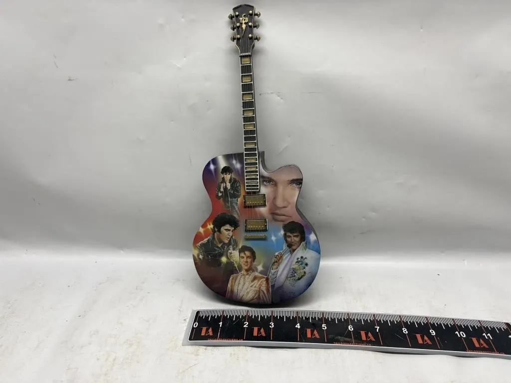 Elvis 'Rockin' Through the Years' Miniature Guitar