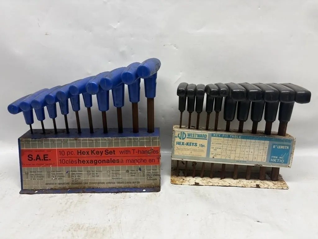 Two Hex Key Sets: S.A.E. & JD Westward 10pc