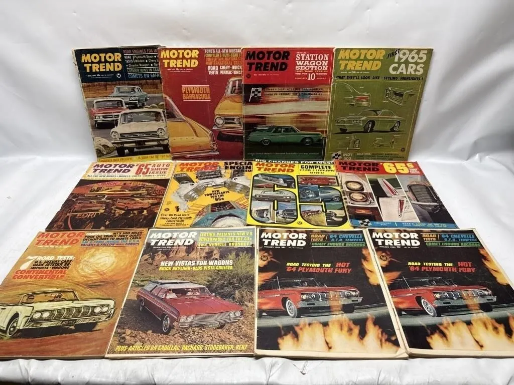 Motor Trend Magazine Lot, 1964-1965 (14 issues)