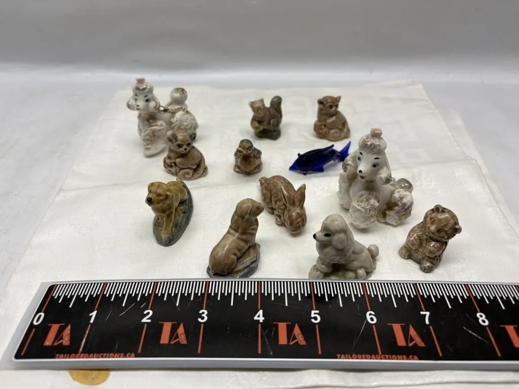 Miniature Porcelain Animal Figurines Collection