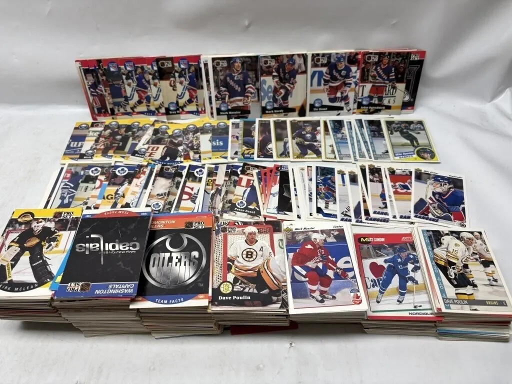 Large Lot Vintage Hockey Cards - Pro Set & Upper