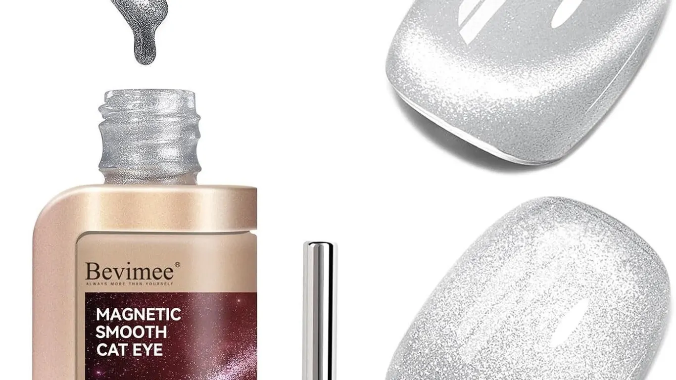 New Cat Eye Gel Nail Polish Silver Glitter Gel