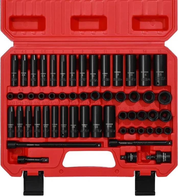 * $56 Casoman 55pc 1/4" Drive Skt Set...