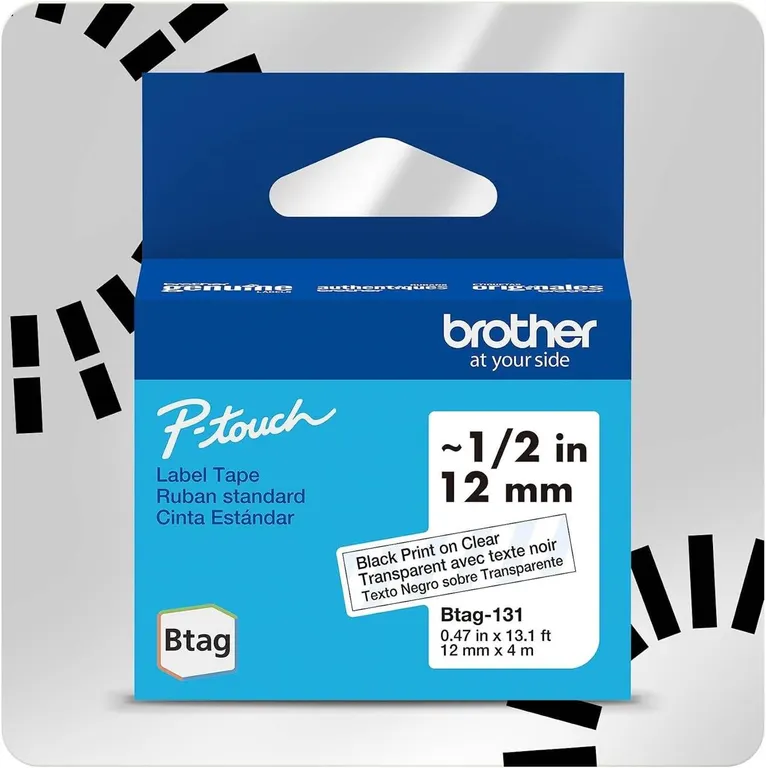 New Brother P-Touch 12mm Label Tape Btag-131