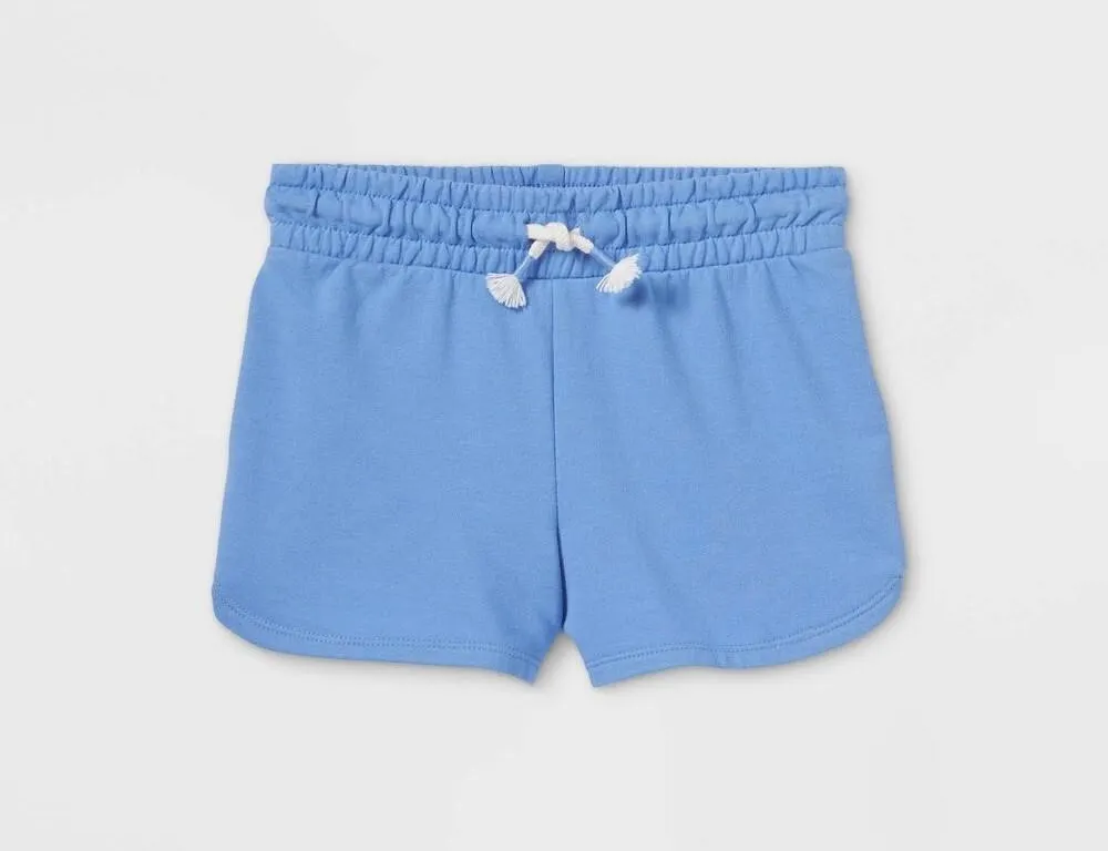 New Large 10/12 Girls' Knit Pull-on Shorts -...