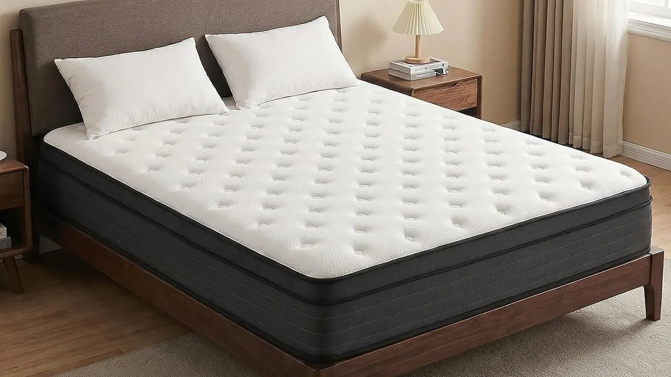 New $400 Queen Size 12" Memory Foam Hybrid...