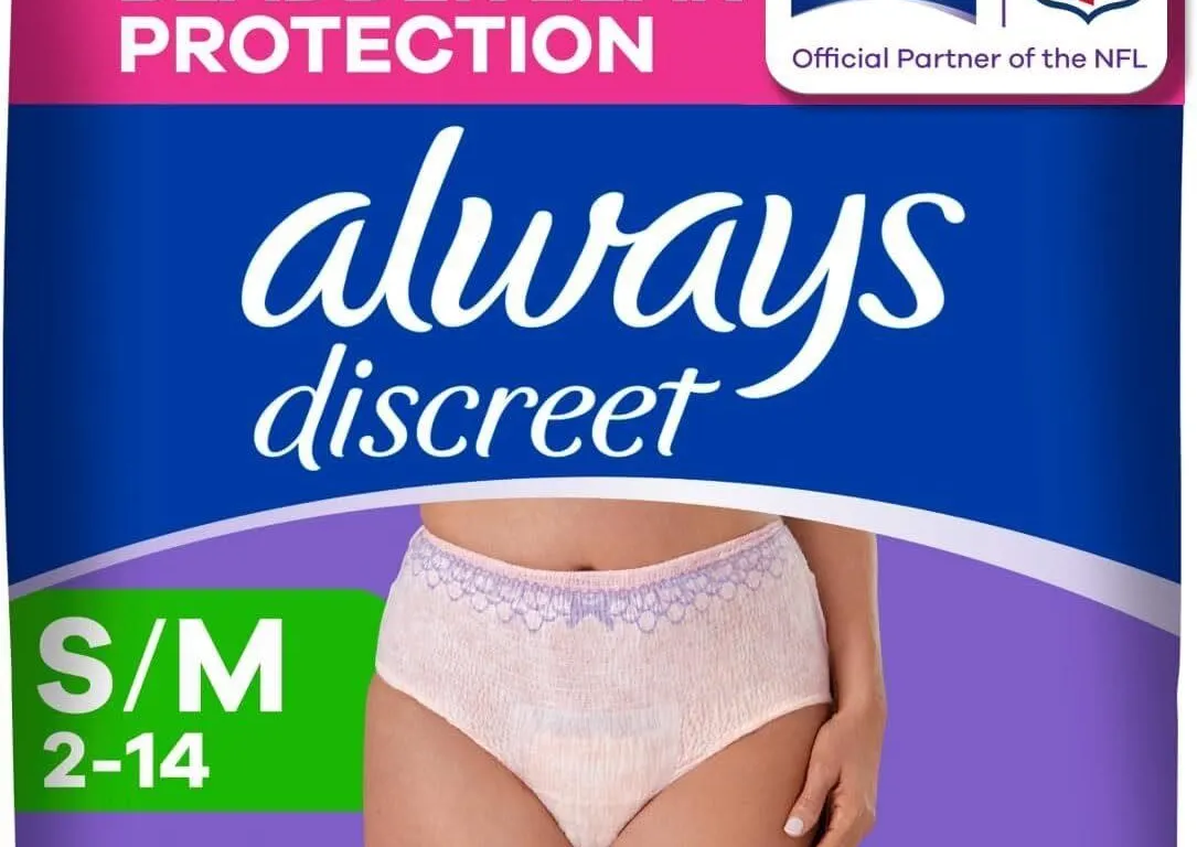 New $58 S/M Always Discreet Incontinence...