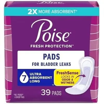 New $33 Poise Bladder Pads (Ultra) - 39ct