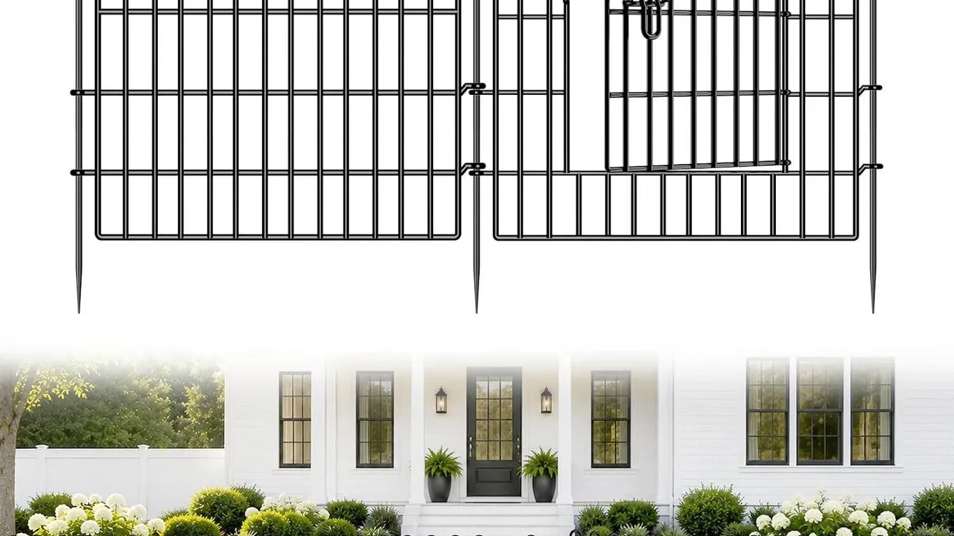 New $161 Garden Fence Yard Gate, 24in x 20ft
