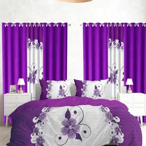 New $170 California King Purple Bedspread Set