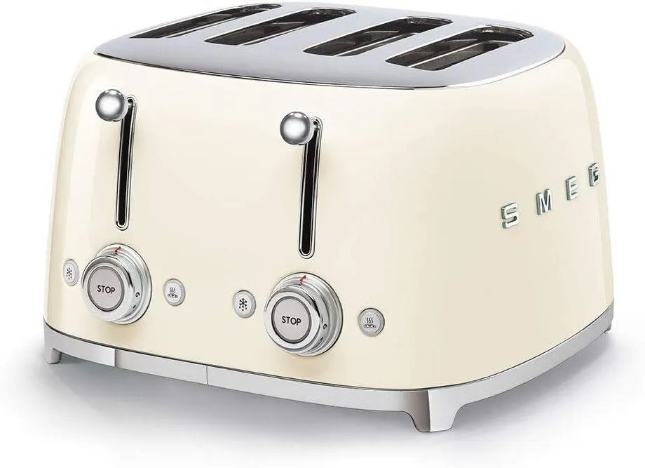 New $350 Smeg 4-Slice Toaster Cream